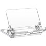 Kantek Mobile Phone Stand - Portrait, Landscape - Acrylic - Clear - Adjustable Angle, Foldable, Non-skid Feet Product Image 