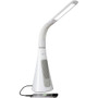 OttLite SanitizingPRO LED Desk Lamp with UVC Air Purifier - LED Bulb - Sanitizing, Glare-free Light, USB Charging, Adjustable Height - Desk Mountable - White, Gray Product Image 
