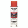 Rust-Oleum Industrial Choice Precision Line Marking Paint, Flat/Matte Orange, 20 oz Aerosol Can, 12/Carton View Product Image