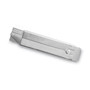 COSCO Jiffi-Cutter Compact Utility Knife with Retractable Blade, 3" Metal Handle, Chrome, 12/Box View Product Image