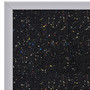 Ghent Satin Aluminum-Frame Recycled Rubber Bulletin Boards, 144.5 x 48.5, Confetti Surface, Ships in 7-10 Business Days (GHEATR412CF) View Product Image