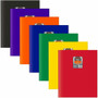 C-Line Letter Pocket Folder - 8 1/2" x 11" - 3 Internal Pocket(s) - Black, Blue, Green, Orange, Red, Purple, Yellow Product Image 