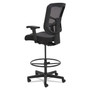 Alera Elusion Series Mesh Stool, Supports Up to 275 lb, 22.6" to 31.6" Seat Height, Black View Product Image