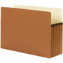 Smead Straight Tab Cut Legal Recycled File Pocket - 9 1/2" x 14 5/8" - 5 1/4" Expansion - Redrope - 100% Recycled Product Image 