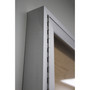 Ghent 1 Door Enclosed Natural Cork Bulletin Board with Satin Frame, 18" x 24", Tan Surface, Satin Aluminum Frame View Product Image