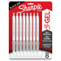 Sharpie S-Gel Pens - 0.7 mm Medium Pen Point - Black Ink - Gel-based - White Metal Barrel - (SAN2169762) Product Image 