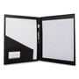 Bond Street, Ltd. Faux-Leather Padfolio, 9 x 12 Pad, 9.75 x 12.5, Black View Product Image