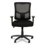 Alera Elusion II Series Mesh Mid-Back Swivel/Tilt Chair, Adjustable Arms, Supports 275lb, 17.51" to 21.06" Seat Height, Black View Product Image