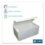 Dixie Tuck-Top One-Piece Paperboard Take-Out Box, 9 x 5 x 3, White, Paper, 250/Carton (DXE330PLN) View Product Image