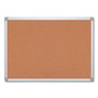 MasterVision Earth Cork Board, 48 x 36, Tan Surface, Silver Aluminum Frame (BVCCA051790) View Product Image