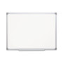 MasterVision Earth Silver Easy-Clean Dry Erase Board, 36 x 24, White Surface, Silver Aluminum Frame (BVCCR0620790) View Product Image
