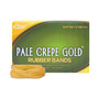 Alliance Pale Crepe Gold Rubber Bands, Size 64, 0.04" Gauge, Golden Crepe, 1 lb Box, 490/Box (ALL20645) View Product Image