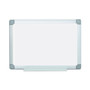 MasterVision Earth Silver Easy-Clean Dry Erase Board, Reversible, 24 x 18, White Surface, Silver Aluminum Frame (BVCMA0200790) View Product Image