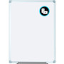 MasterVision Earth Silver Easy-Clean Dry Erase Board, Reversible, 48 x 36, White Surface, Silver Aluminum Frame (BVCMA0500790) View Product Image