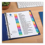 Avery Customizable Table of Contents Ready Index Dividers with Multicolor Tabs, 26-Tab, A to Z, 11 x 8.5, White, 1 Set (AVE11085) View Product Image