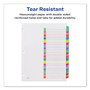 Avery Customizable TOC Ready Index Multicolor Tab Dividers, 31-Tab, 1 to 31, 11 x 8.5, White, Contemporary Color Tabs, 1 Set (AVE11846) View Product Image