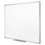 Mead Dry Erase Board with Aluminum Frame, 36 x 24, Melamine White Surface, Silver Aluminum Frame (MEA85356) View Product Image