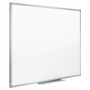 Mead Dry Erase Board with Aluminum Frame, 72 x 48, Melamine White Surface, Silver Aluminum Frame (MEA85358) View Product Image