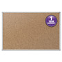 Mead Cork Bulletin Board, 36 x 24, Tan Surface, Silver Aluminum Frame (MEA85361) View Product Image