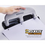 Bostitch 20-Sheet EZ Squeeze Three-Hole Punch, 9/32" Holes, Black/Silver (ACI2220) View Product Image