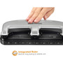 Bostitch 20-Sheet EZ Squeeze Three-Hole Punch, 9/32" Holes, Black/Silver (ACI2220) View Product Image