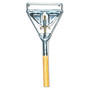 Boardwalk Quick Change Metal Head Mop Handle for No. 20 and Up Heads, 62" Wood Handle (BWK605) View Product Image