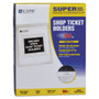 C-Line Clear Vinyl Shop Ticket Holders, Both Sides Clear, 15 Sheets, 8.5 x 11, 50/Box (CLI80911) View Product Image