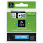 DYMO D1 High-Performance Polyester Removable Label Tape, 0.5" x 23 ft, Black on White (DYM45013) View Product Image