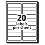 Avery Matte Clear Easy Peel Mailing Labels w/ Sure Feed Technology, Laser Printers, 1 x 4, Clear, 20/Sheet, 50 Sheets/Box (AVE5661) View Product Image