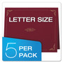 Oxford Certificate Holder, 11.25 x 8.75, Burgundy, 5/Pack (OXF29900585BGD) View Product Image