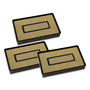 Offistamp Un-Inked Replacement Pad for Self-Inking Stamps, Two-Color, Compatible with All Ink Colors, 1.88" x 1.13", 3/Pack (MKG034515) View Product Image