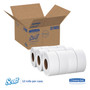 Scott Essential JRT Jumbo Roll Bathroom Tissue, Septic Safe, 2-Ply, White, 3.55" x 1,000 ft, 12 Rolls/Carton (KCC07805) View Product Image