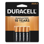 Duracell Power Boost CopperTop Alkaline AAA Batteries, 4/Pack (DURMN2400B4Z) View Product Image