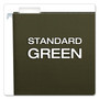 Pendaflex Earthwise by Pendaflex 100% Recycled Colored Hanging File Folders, Letter Size, 1/5-Cut Tabs, Green, 25/Box (PFX74517) View Product Image