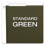 Pendaflex Standard Green Hanging Folders, Letter Size, 1/3-Cut Tabs, Standard Green, 25/Box (PFX81601) View Product Image