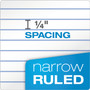 TOPS Double Docket Ruled Pads, Narrow Rule, 100 White 8.5 x 11.75 Sheets, 4/Pack (TOP99612) View Product Image