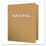 Oxford Earthwise by Oxford 100% Recycled Paper Twin-Pocket Portfolio, 100-Sheet Capacity, 11 x 8.5, Natural, 25/Box (OXF78542) View Product Image
