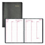 Brownline Essential Collection Weekly Appointment Book in Columnar Format, 11 x 8.5, Black Cover, 12-Month (Jan to Dec): 2024 View Product Image