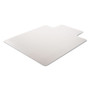 deflecto DuraMat Moderate Use Chair Mat, Low Pile Carpet, Flat, 36 x 48, Lipped, Clear (DEFCM13113) View Product Image