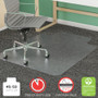 deflecto SuperMat Frequent Use Chair Mat for Medium Pile Carpet, 45 x 53, Wide Lipped, Clear (DEFCM14233) View Product Image