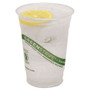 Eco-Products GreenStripe Renewable and Compostable Cold Cups, 16 oz, Clear, 50/Pack, 20 Packs/Carton (ECOEPCC16GS) View Product Image