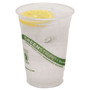 Eco-Products GreenStripe Renewable and Compostable Cold Cups, 16 oz, Clear, 50/Pack, 20 Packs/Carton (ECOEPCC16GS) View Product Image