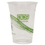 Eco-Products GreenStripe Renewable and Compostable Cold Cups, 16 oz, Clear, 50/Pack, 20 Packs/Carton (ECOEPCC16GS) View Product Image