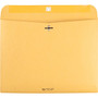 Quality Park Redi-File Clasp Envelope, #90, Cheese Blade Flap, Clasp/Gummed Closure, 9 x 12, Brown Kraft, 100/Box View Product Image
