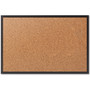 Quartet Classic Series Cork Bulletin Board, 24 x 18, Natural Surface, Black Aluminum Frame (QRT2301B) View Product Image