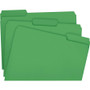 Smead Colored File Folders, 1/3-Cut Tabs: Assorted, Letter Size, 0.75" Expansion, Green, 100/Box (SMD12143) View Product Image