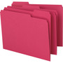 Smead Colored File Folders, 1/3-Cut Tabs: Assorted, Letter Size, 0.75" Expansion, Red, 100/Box (SMD12743) View Product Image