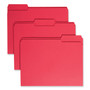 Smead Colored File Folders, 1/3-Cut Tabs: Assorted, Letter Size, 0.75" Expansion, Red, 100/Box (SMD12743) View Product Image