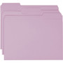 Smead Colored File Folders, 1/3-Cut Tabs: Assorted, Letter Size, 0.75" Expansion, Lavender, 100/Box (SMD12443) View Product Image