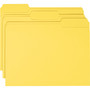 Smead Colored File Folders, 1/3-Cut Tabs: Assorted, Letter Size, 0.75" Expansion, Yellow, 100/Box (SMD12943) View Product Image